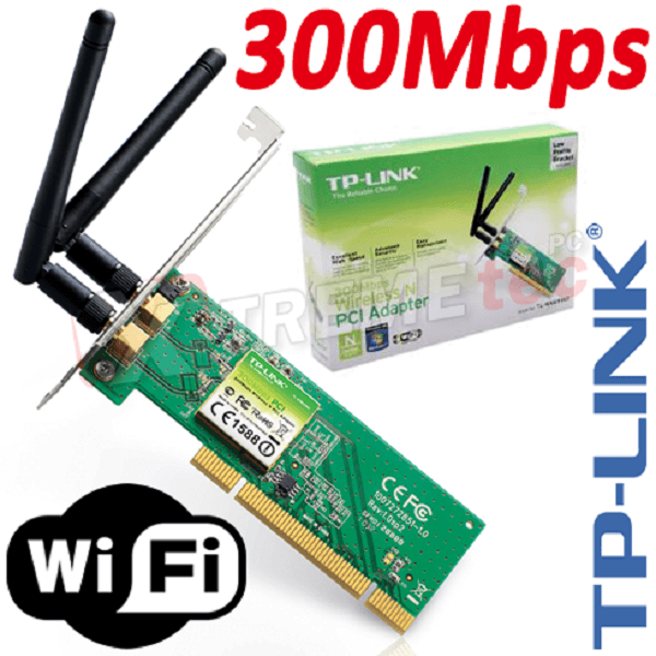 Tarjeta De Red PCI Inalambrica Tp-Link TL-WN851ND 300 Mbps 2 Antenas