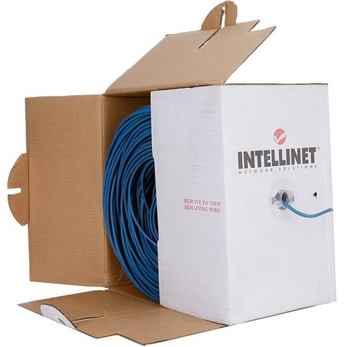Cable Bobina Intellinet Cat 5e UTP 305 Metro Color Azul 362344