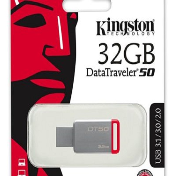 Memoria Flash USB 3.0 Kingston DataTraveler 50 32GB Metalica (DT50/32GB)