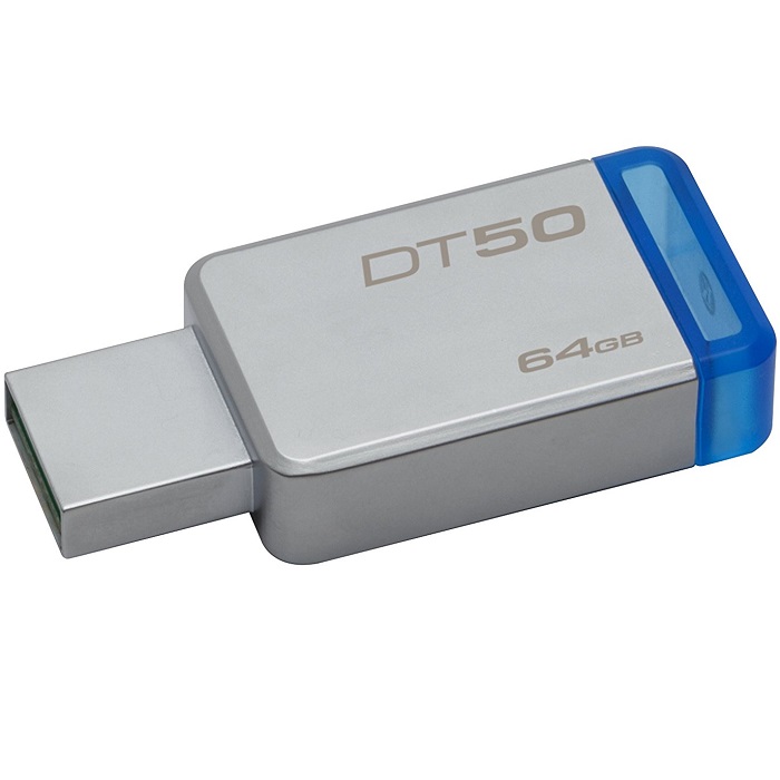 Memoria Flash USB 3.0 Kingston DataTraveler 50 64GB Metalica DT50/64GB