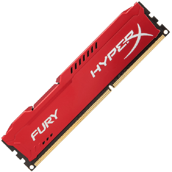 Memoria Ram DDR3 Kingston HyperX Fury 1600MHz 4GB Roja HX316C10FR/4