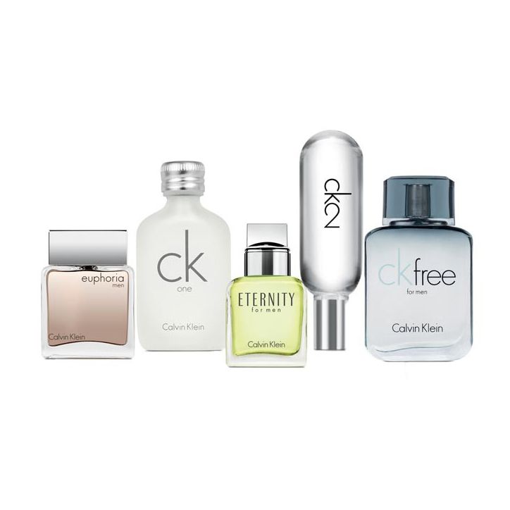 Mini Set 5x1 Euphoria, Eternity, Ck One, Ck 2, Ck Free para Hombre 10ml