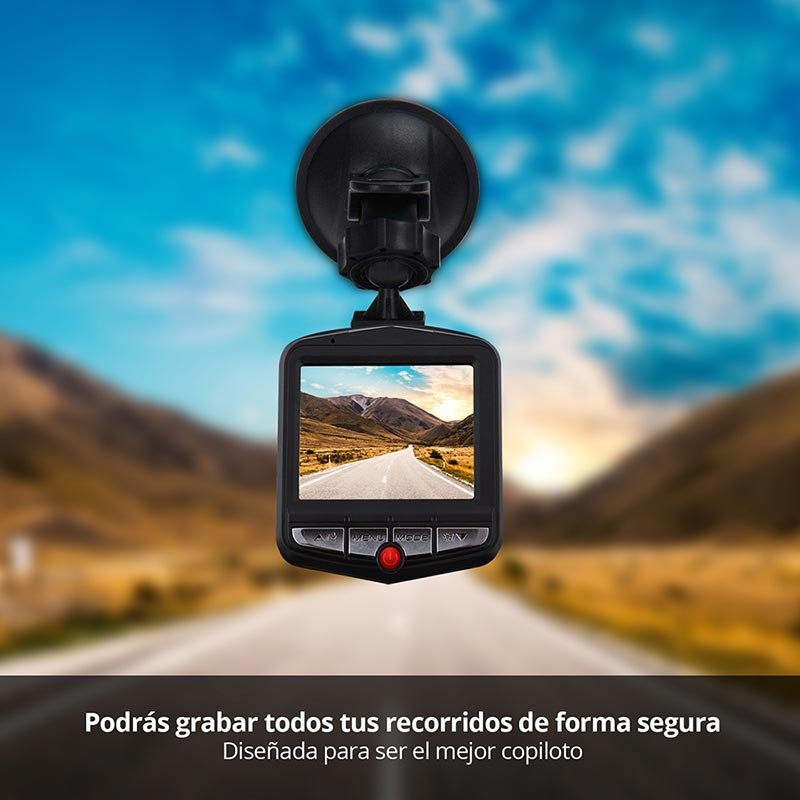 Dashcam Cámara para Automóvil con Lente 90 para Video y Fotografía, Pantalla LCD 2.3 Redlemon
