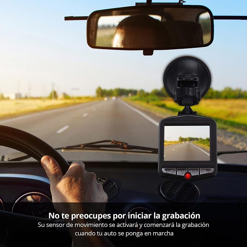 Dashcam Cámara para Automóvil con Lente 90 para Video y Fotografía, Pantalla LCD 2.3 Redlemon