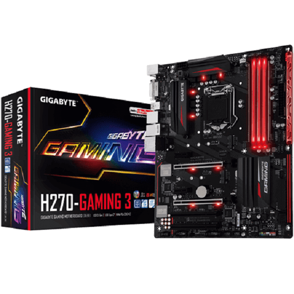Tarjeta Madre GIGABYTE GA-H270-GAMING 3 4xDDR4 2xPCIE USB3 HDMI Socket 1151