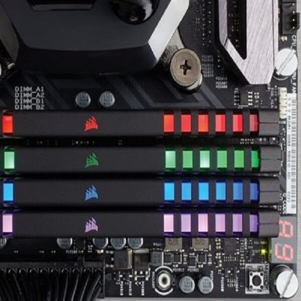 Memorias Ram DDR4 Corsair Vengeance LED RGB 2666 MHz 16 GB PC4-21300 Kit 2x8 Negras (CMR16GX4M2A2666C16)