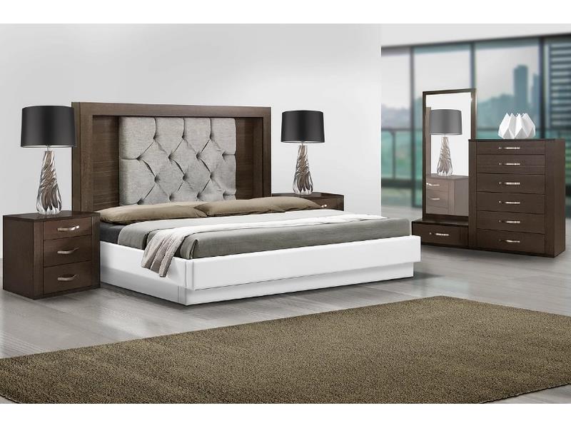 Recamara Silvana King Size 5 Piezas - Capuchino - Kessa.