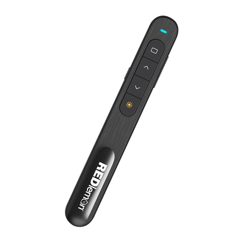 Redlemon Apuntador Láser Y Presentador Inalámbrico Con Control Remoto Para Pase De Diapositivas, Conexión Usb Plug & Play