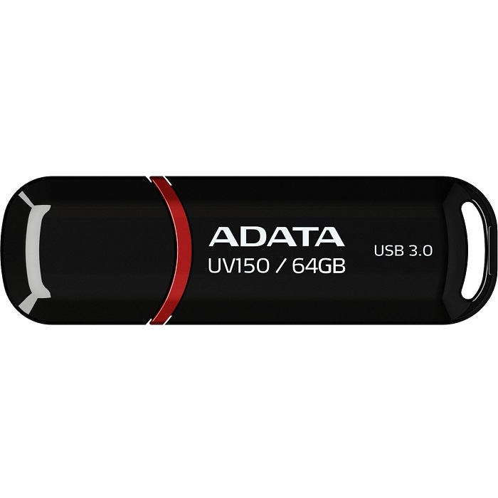 Memoria Flash USB 3.0 Adata UV150 64 GB Negra AUV150-64G-RBK