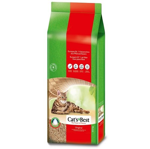 Arena para Gato Cats Best Biodegradable 17,2 Kg Lecho Natural