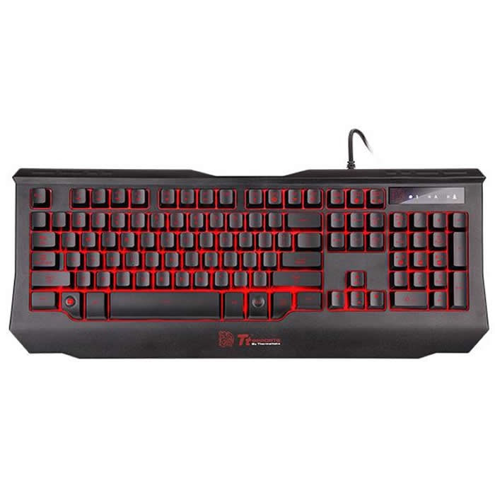 Kit Teclado, Mouse, Diadema y MousePad Thermaltake KNUCKER 4 En 1 Gaming Combo Alambrico USB Gamer Retroiluminado Led KB-GCK-PLBLUS-01