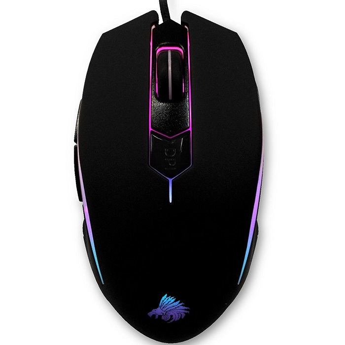 Mouse Eagle Warrior Alambrico Optico USB Sniper Pro G45 Iluminado 4000 DPI