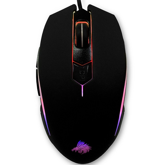 Mouse Eagle Warrior Alambrico Optico USB Sniper Pro G45 Iluminado 4000 DPI