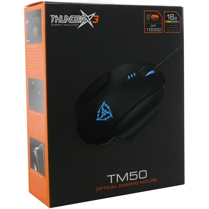 Mouse ThunderX3 Alambrico Optico USB TM50 LED RGB Gaming