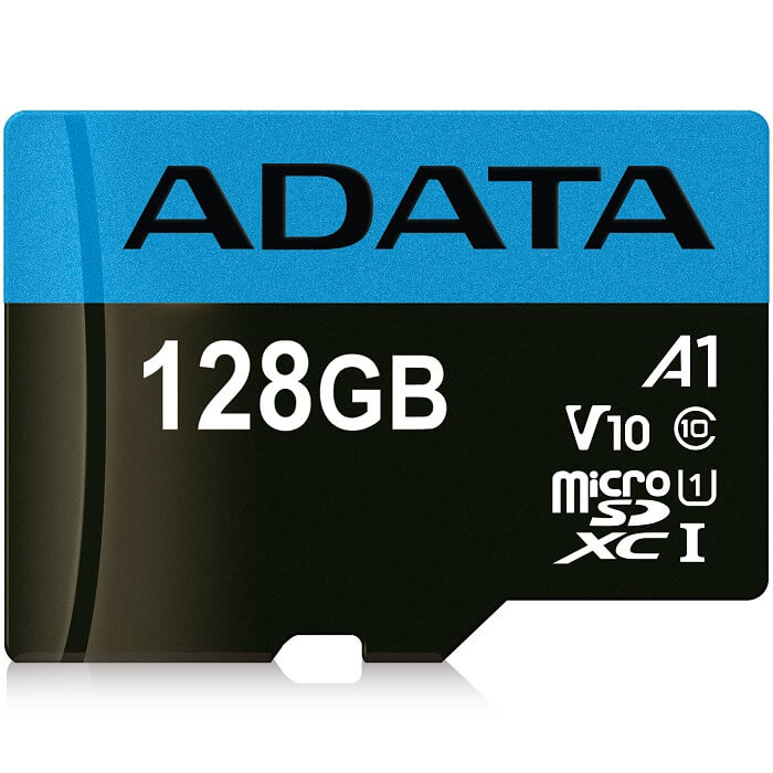 Memoria MicroSD 128 GB Adata SDXC Con Adaptador Clase 10 A1 AUSDX128GUICL10A1-RA1
