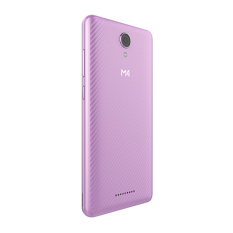Celular M4TEL LTE SS4455 B2 Color MORADO Telcel más Bumper y audífonos