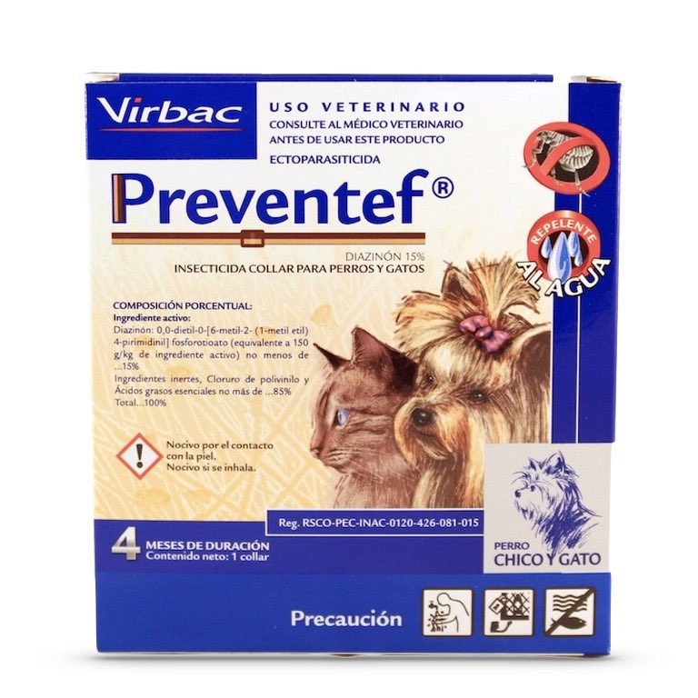 VIRBAC PREVENTEF Collar Anti Pulgas Perro Chico