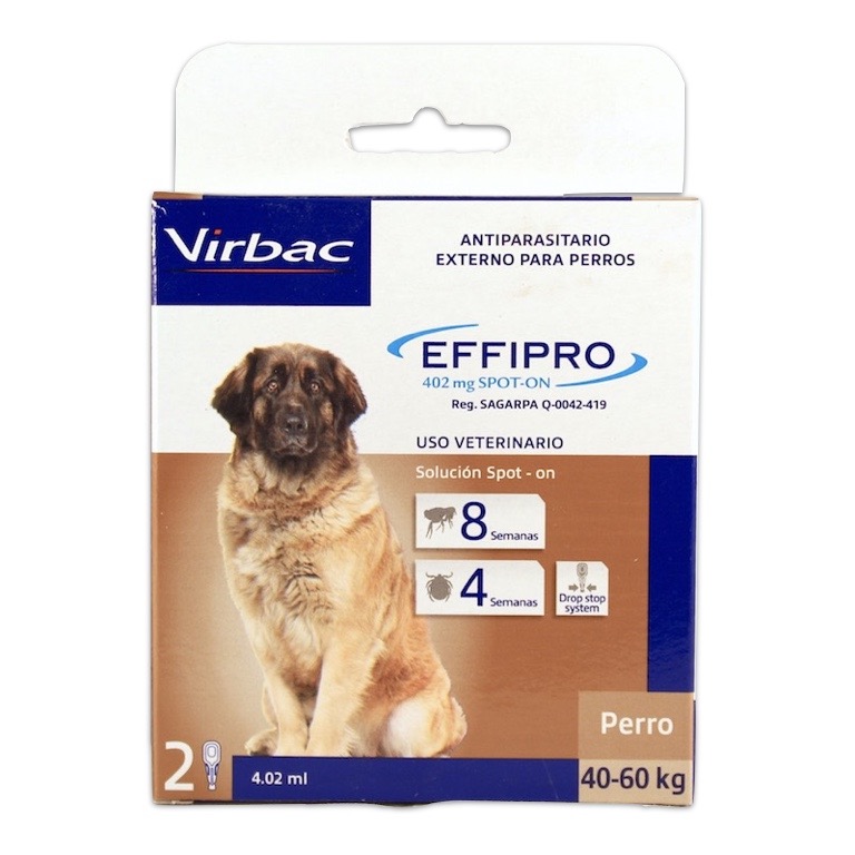 VIRBAC EFFIPRO Tratamiento Pulgas Perro Extra Grande 40-60 KG