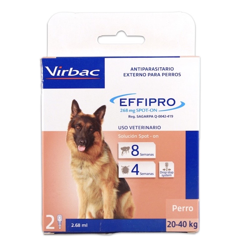 VIRBAC EFFIPRO Tratamiento Pulgas Perro Grande 20-40 KG