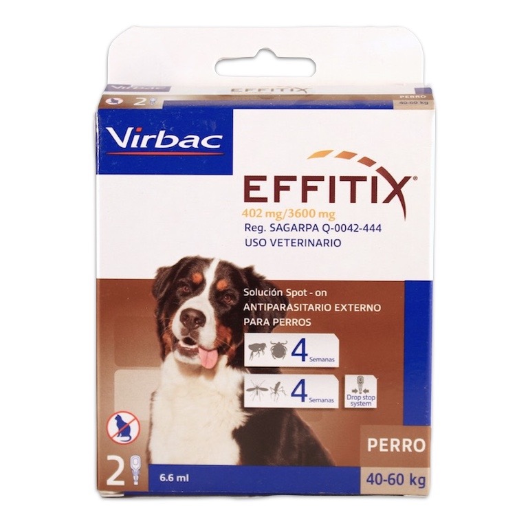 VIRBAC EFFITIX 3600 Repelente Pulgas Perro Extra Grande 40-60 KG