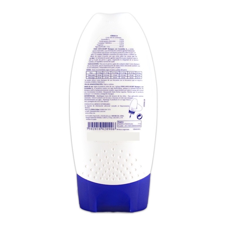 VIRBAC FISIO Shampoo Anti Olor 200 ML