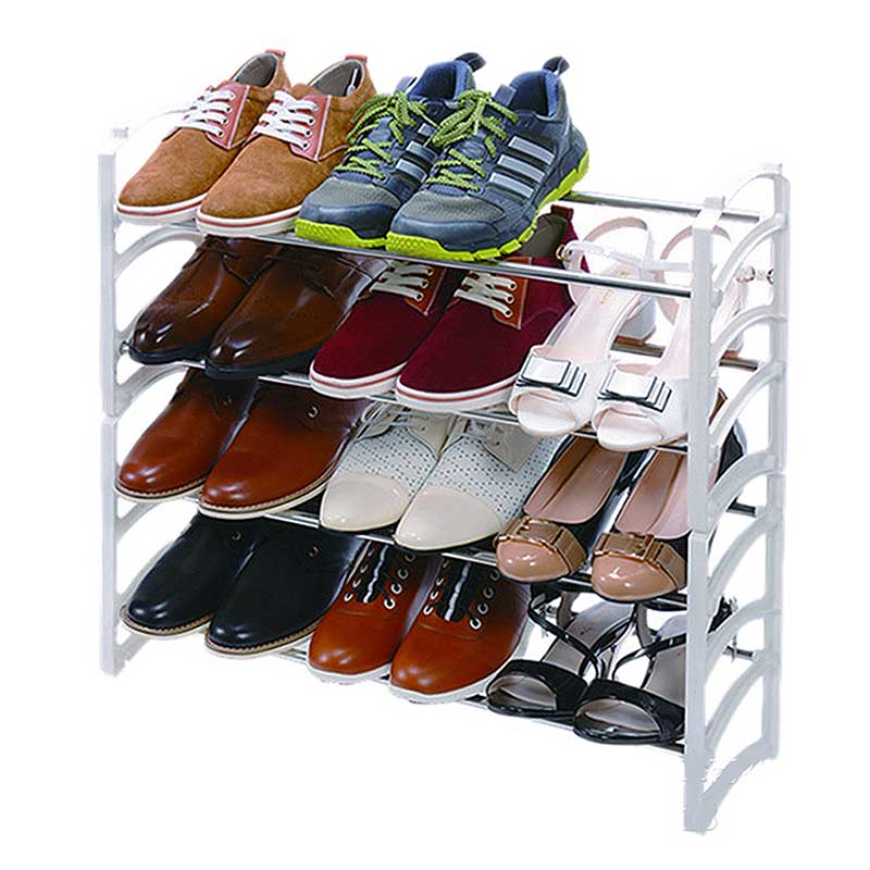 Botas De Rack Rack De Zapatos De Lujo 4 Niveles Para 12 Pares