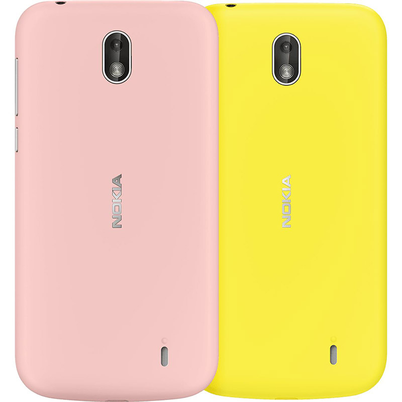 Funda Rosa/Amarillo Nokia 1 Xpress-on Cover Dual Pack