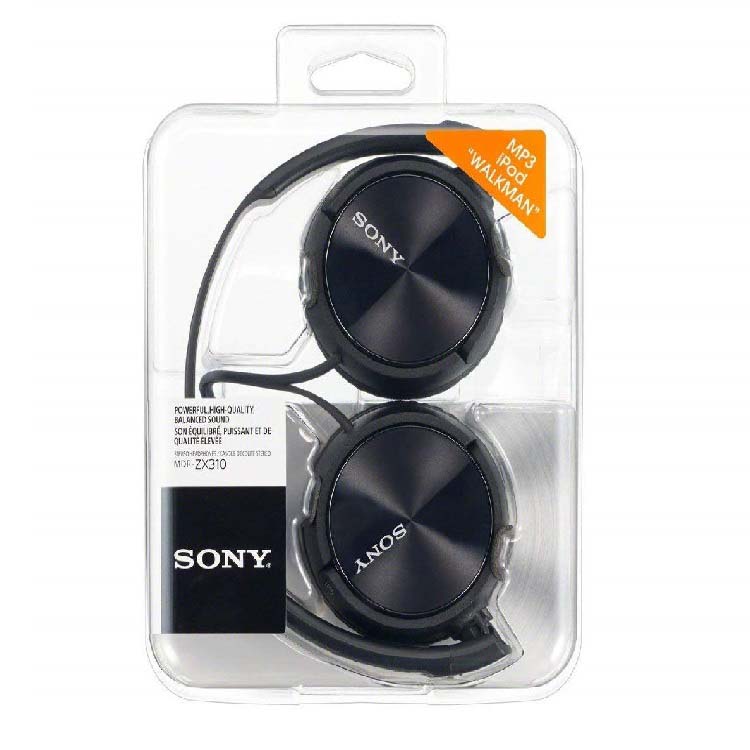 Audífonos Sony Diadema 1000mW MDR-ZX310 Negros
