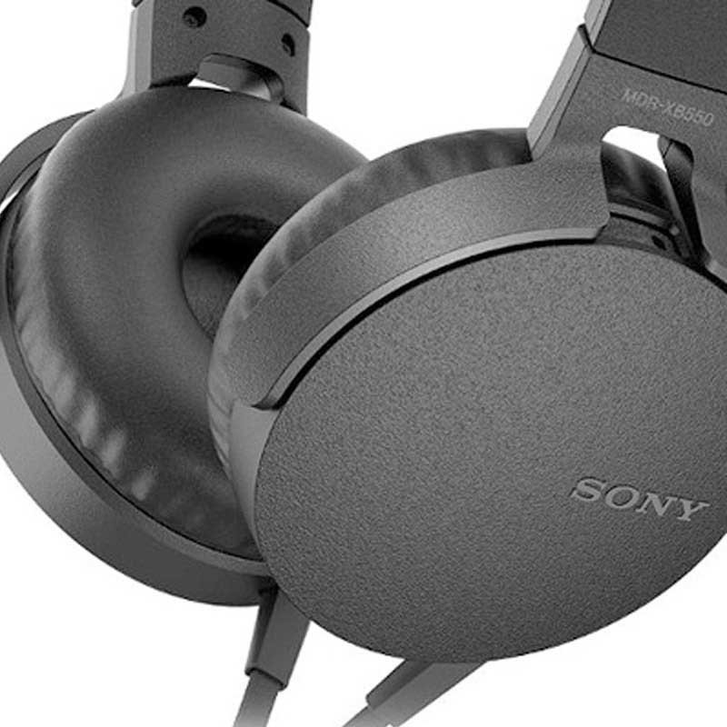 Audífonos Sony Extra BASS Diadema MDR-XB550 Negro