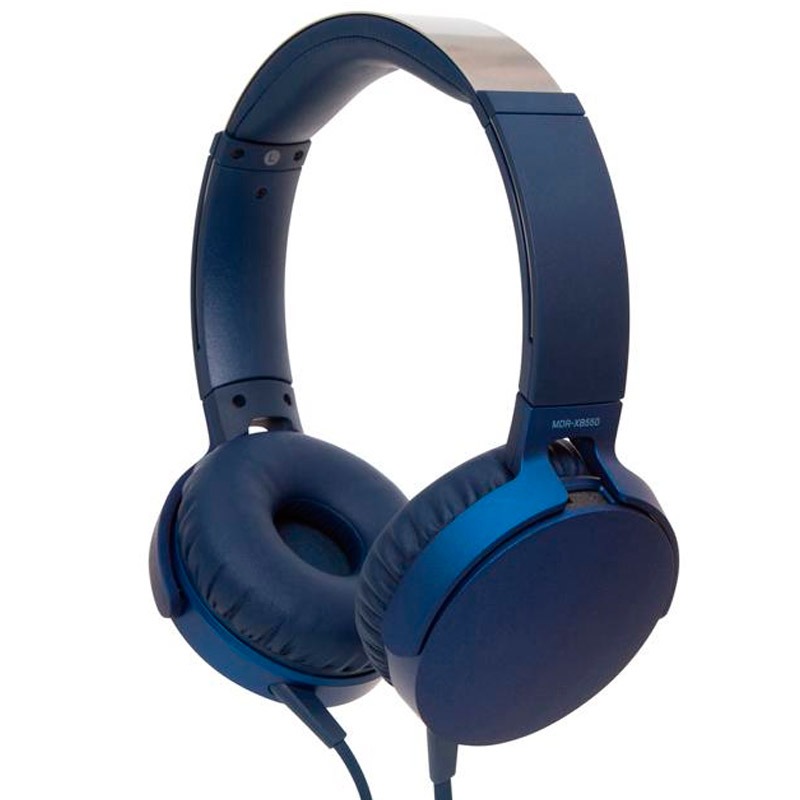 Audífonos Sony Extra BASS Diadema MDR-XB550 Azules