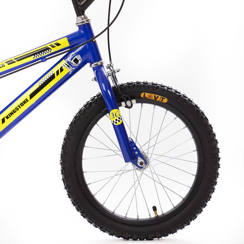 Bicicleta Rodada 16 Kingstone Racer Niño Azul Premium