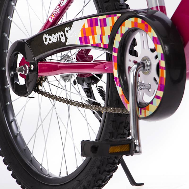 Bicicleta Rodada 20 Kingstone Cherry Girl Premium Niña C/Canasta Fucsia