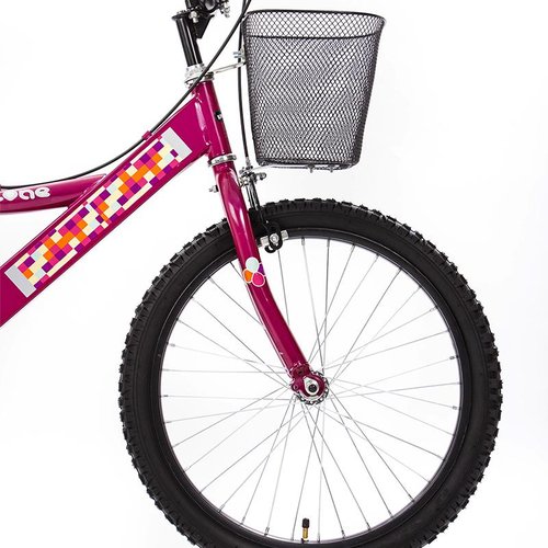 Bicicleta Rodada 20 Kingstone Cherry Girl Premium Niña C/Canasta Fucsia