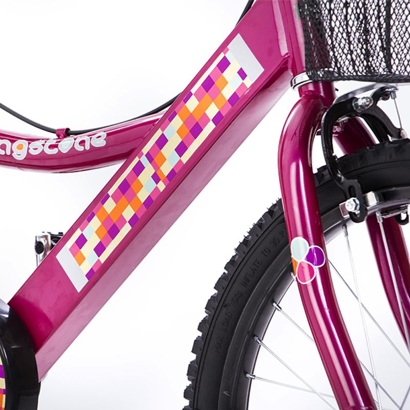 Bicicleta Rodada 20 Kingstone Cherry Girl Premium Niña C/Canasta Fucsia