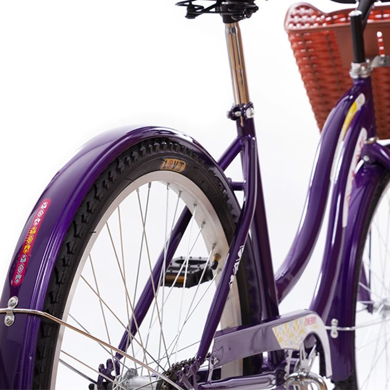 Bicicleta R.26 Kingstone Crussier Premium Dama Morado