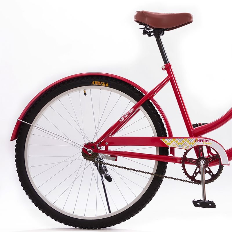 Bicicleta R.26 Kingstone Crussier Premium Dama Rojo