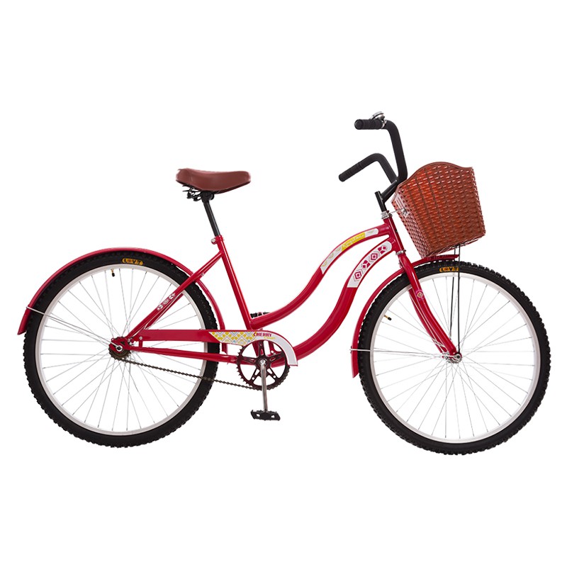 Bicicleta R.26 Kingstone Crussier Premium Dama Rojo