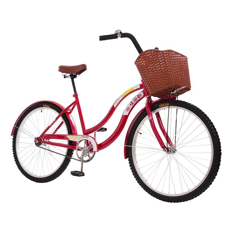 Bicicleta R.26 Kingstone Crussier Premium Dama Rojo