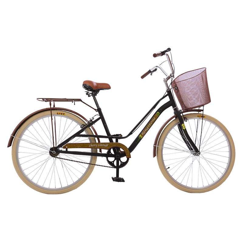 Bicicleta Bicicleta Rodada 26 Kingstone Vintage Premium Para Dama 2018 Negro