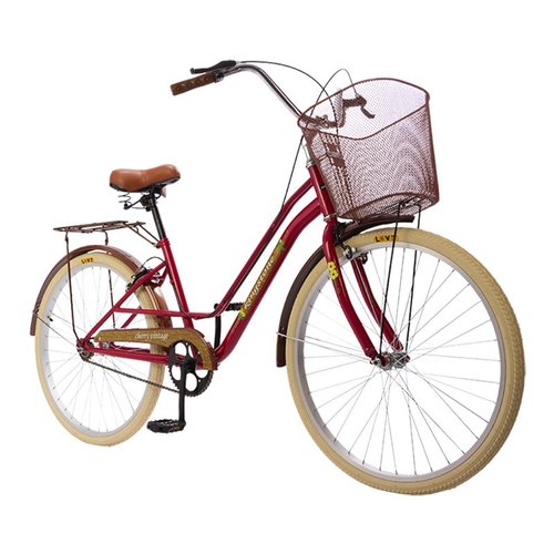Bicicleta Rodada 26 Kingstone Vintage Premium Para Dama 2018 Rojo