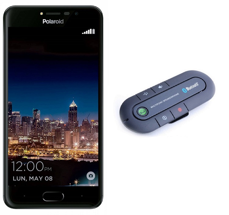 Celular POLAROID LTE PSPCZ20A0 COSMO Z2 Color GRIS Telcel m?s Manos libres para vicera de auto de regalo