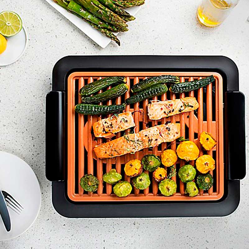 Gotham Steel Smokeless Grill Parrilla Eléctrica 