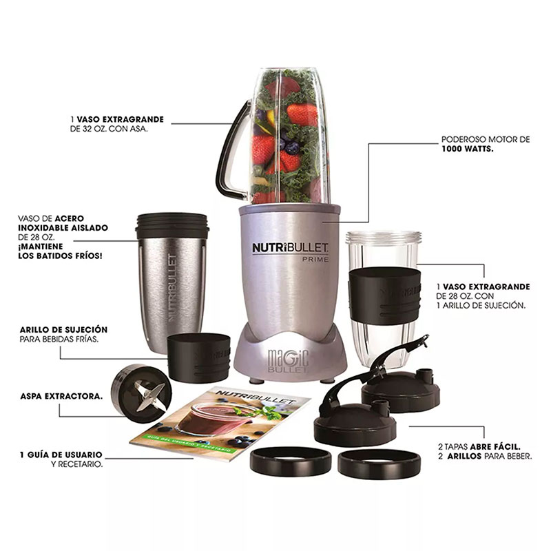 Nutribullet Prime 1000W Pulverizador De Alimentos Y Extractor - Sku 102329