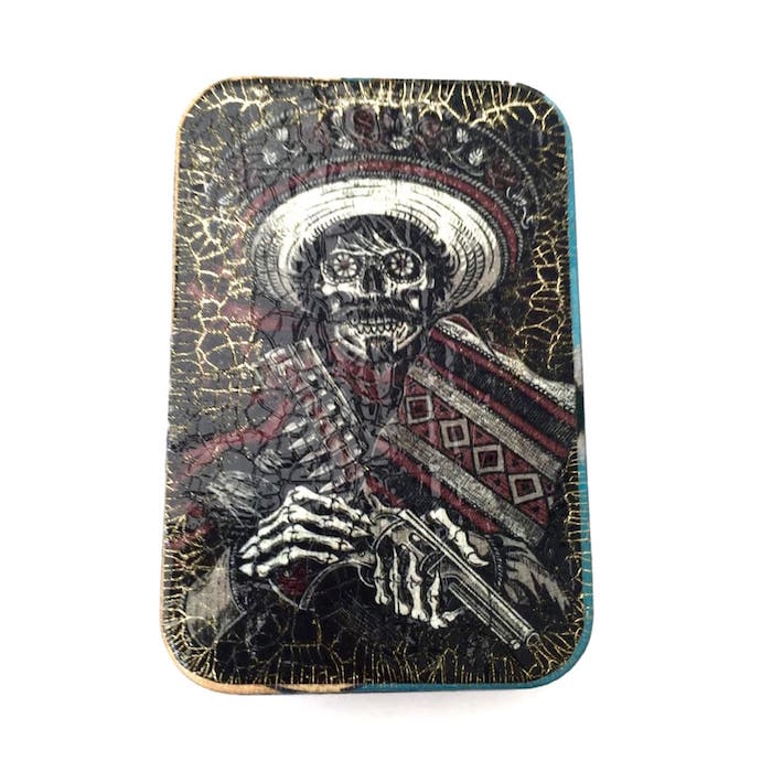 Cajita Multiusos Decorada Artesanalmente Calavera Revolución