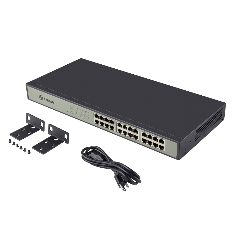 Switch Fast Ethernet de 24 puertos