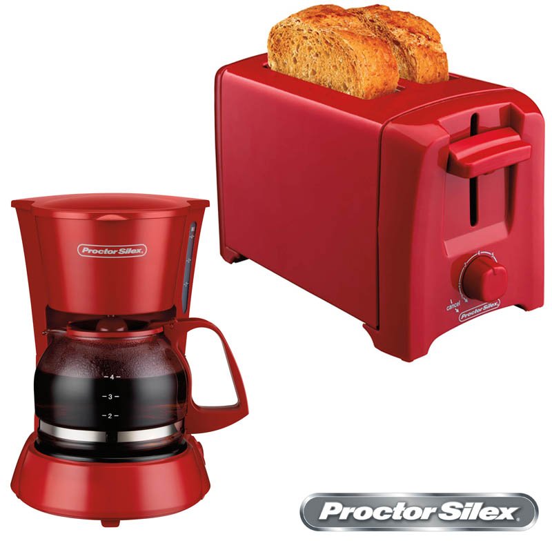 Combo Cafetera y Tostador Proctor Silex 48133 y 22620