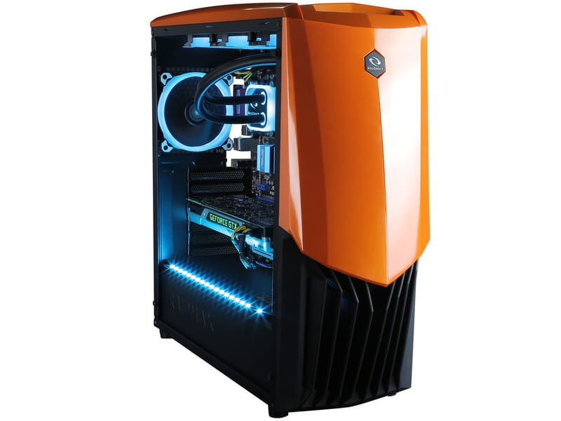 Gabinete RAIDMAX GAMA ATX A18TO naranja