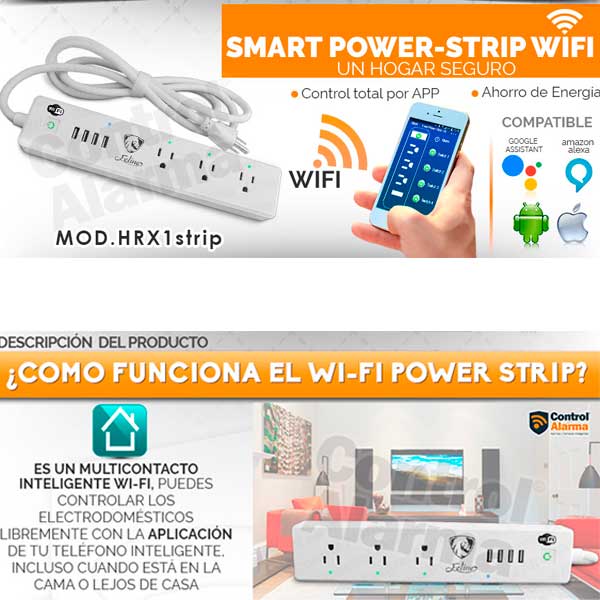 Multicontacto Usb Wifi Apagador Inteligente X Internet 15ah CASA