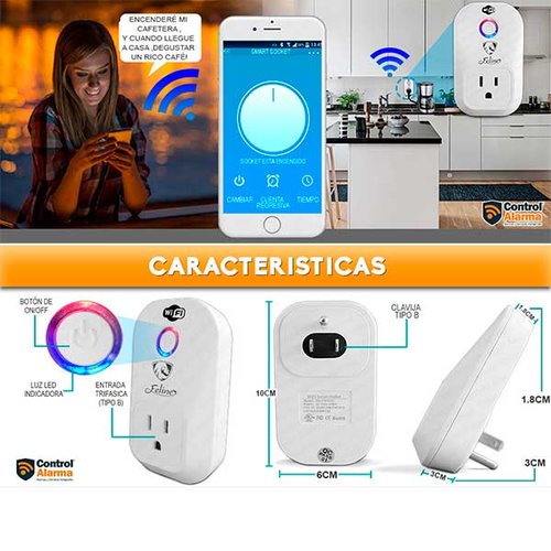 Socket Inalambrico Inteligente Wifi Smart Plug Celular X App