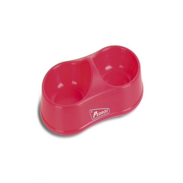 Comedero Plastico Doble Marca Pedros